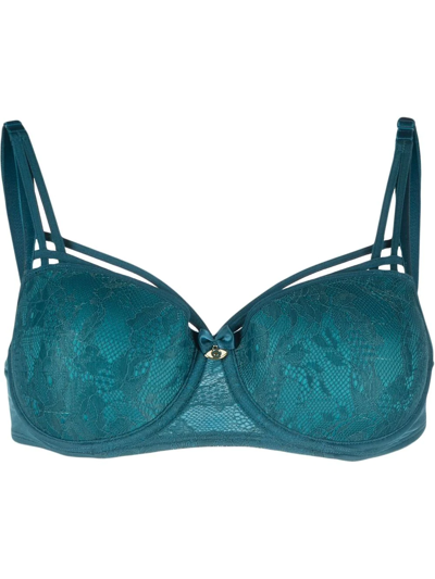 Marlies Dekkers Padded Balconette Bra In Blue