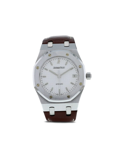 Pre-owned Audemars Piguet 2005  Royal Oak 37mm In White