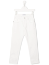 Paolo Pecora Mid-rise Straight-leg Jeans In White