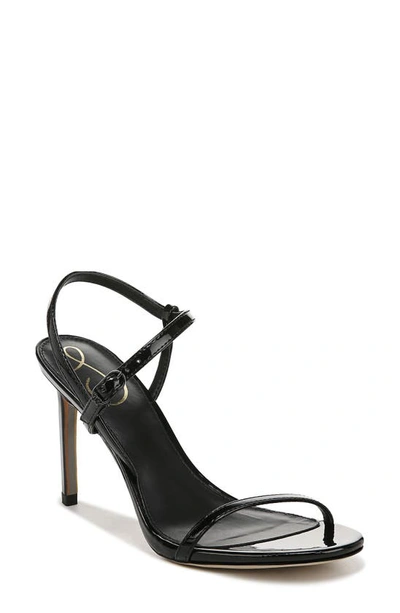 Sam Edelman Women's Doran Strappy Stiletto Dress Sandals Women's Shoes In Black Patent