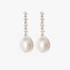 Zoë Chicco 14k Yellow Gold Pearl Diamond Drop Earrings In Gold