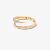 Adina Reyter 14kt Yellow Gold Thorn Diamond Wrap Ring In Gold