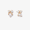 Zoë Chicco Women's 14k Yellow Gold, Diamond, & 4mm Freshwater Pearl Cluster Stud Earrings In Gold