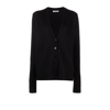 JIL SANDER BLACK OVERSIZED WOOL CARDIGAN,J02GP0055J1450617848691