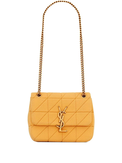 Saint Laurent Jamie Small Shoulder Bag In Yellow