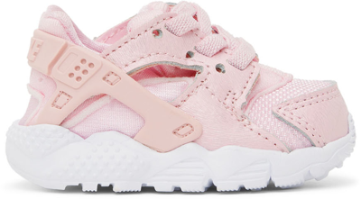 Nike Baby Pink Huarache Run Sneakers In Prism Pink/prism Pin