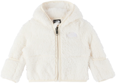 The North Face Baby White Bear Zip Sweater In N3n Gardenia White