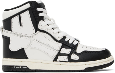 Amiri Kids Black & White Skel-top Sneakers