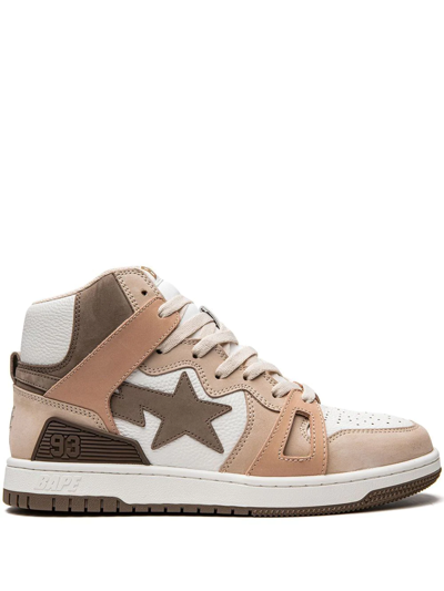 A Bathing Ape Bape Sta 93 Hi M2 Sneakers In Neutrals