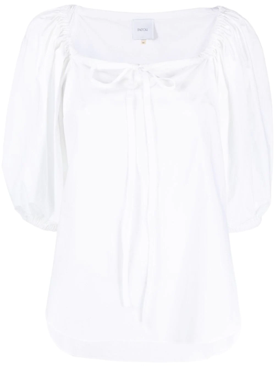 Patou Tie-detail Blouse In White