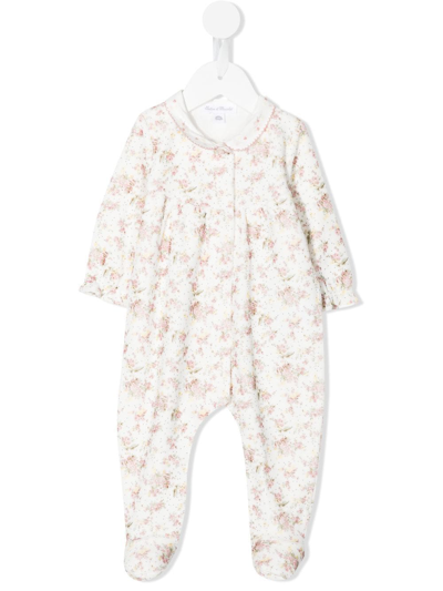 Tartine Et Chocolat Babies' Floral-print Cotton Pyjamas In Pink