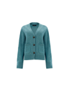 Lisa Yang Danni Cashmere Pocket Cardigan In Green