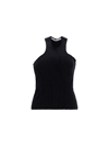 Talia Byre Exposed-seams Stretch-cotton Tank Top In Black