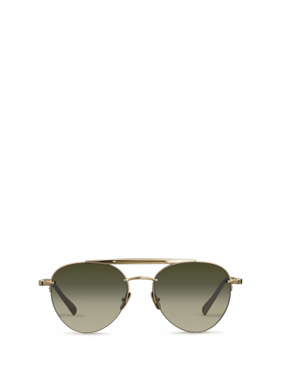 Mr Leight Rodeo Sl 12k White Gold-crescent Sunglasses
