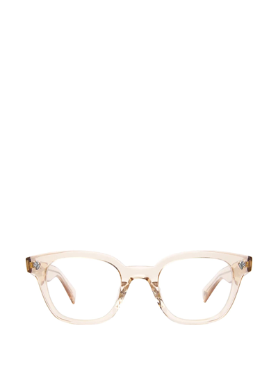 Garrett Leight Naples Eco Beige Crystal Unisex Eyeglasses In Brown