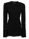 Ambush Textured Logo-hem Knit Jumper In Black Black
