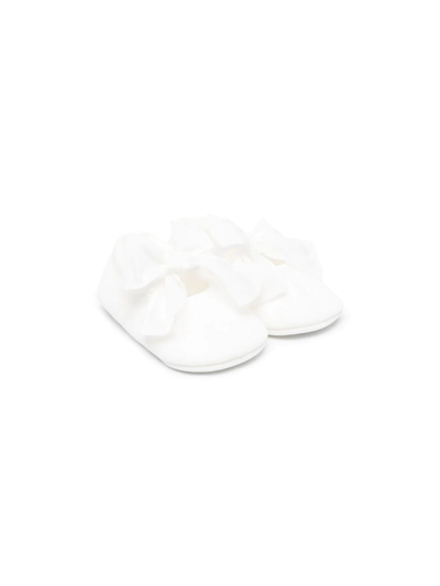 Il Gufo Babies' Bow-detail Ballerina Shoes In White