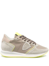 PHILIPPE MODEL PARIS LEATHER-PANELLED LOW-TOP SNEAKERS