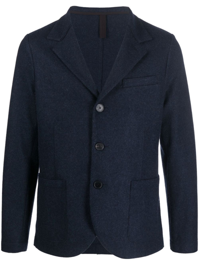 Harris Wharf London Cashmere Single-breasted Blazer In Blue