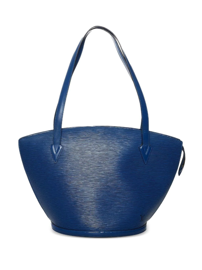 Pre-owned Louis Vuitton 1994  Saint Jacques Gm Tote Bag In Blue