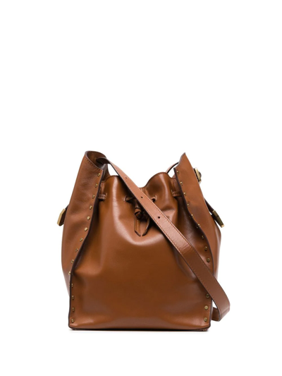Isabel Marant Buky Drawstring-fastening Shoulder Bag In Brown