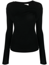 Isabel Marant Étoile Jeneth Knitted Top In Black