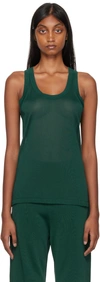 Studio Nicholson Scoop Neck Racer Tank Top In Balsam 20700553