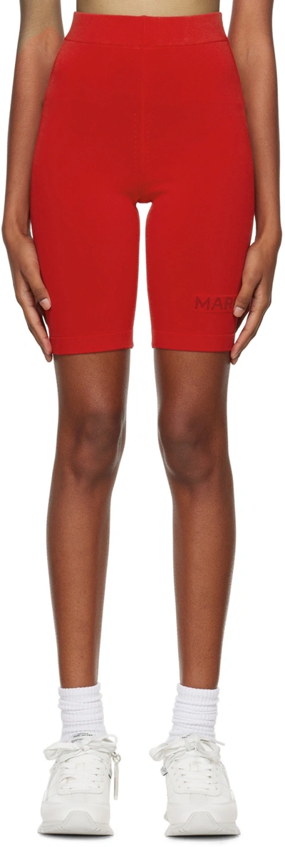 Marc Jacobs The Sport Cycling Shorts In Red