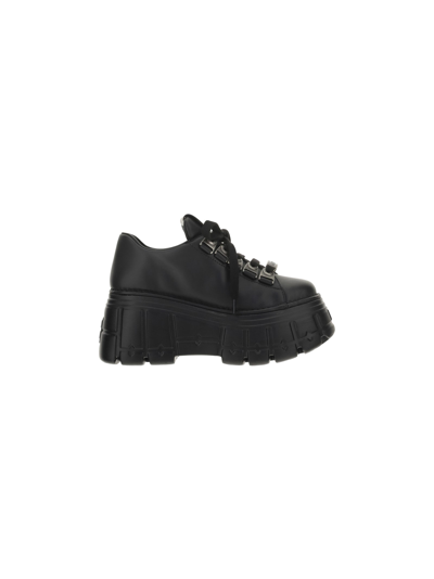 Miu Miu Platform Sneakrs In Black