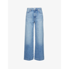 Paige Harper Patch-pocket Ankle Jeans In Blue