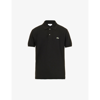 Lacoste Classic Logo-embroidered Regular-fit Cotton-pique Polo Shirt In Black