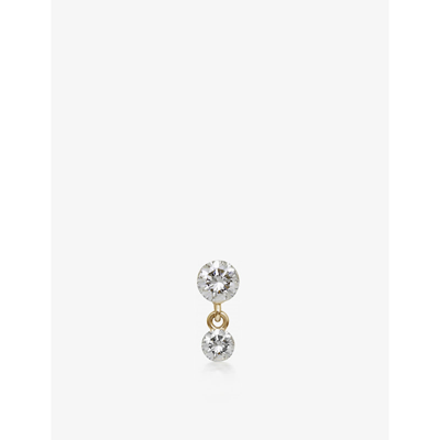 Maria Tash Invisible Set 18ct Yellow-gold And 0.05ct Brilliant-cut Diamond Single Earring