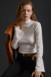 By Anthropologie Maeve Bell-sleeve Sweater In White