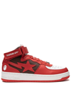 A Bathing Ape Bape Sta Mi #2 M2 "red" Sneakers In Red