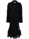 VIKTOR & ROLF FANCY RUFFLE-HEM TRENCH COAT