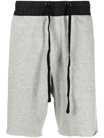 James Perse French Terry-cloth Track Shorts In Grey