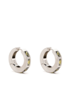 TOM WOOD GEMSTONE-DETAIL HOOP EARRINGS