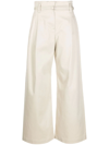 PROENZA SCHOULER WHITE LABEL HIGH-WAIST BELTED TROUSERS