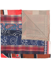 PIERRE-LOUIS MASCIA MIX-PRINT SILK SCARF