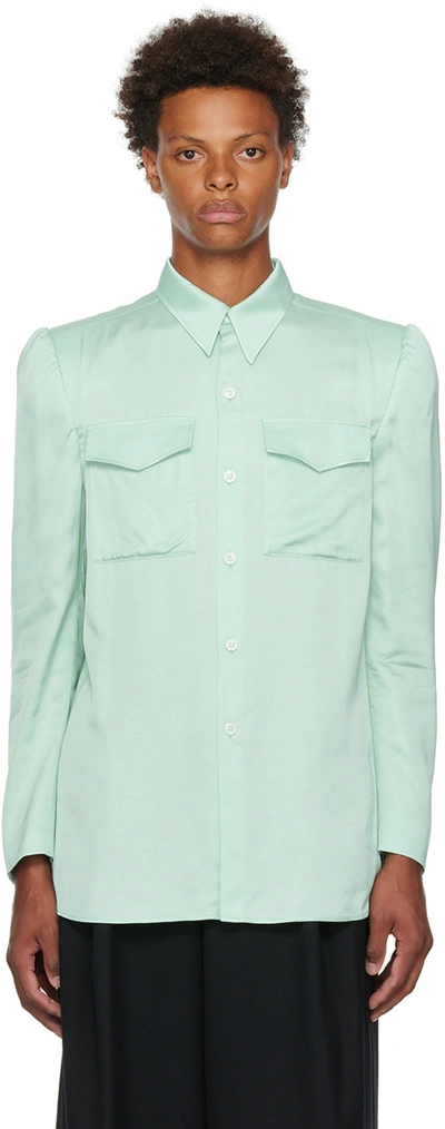 Dries Van Noten Green Cassely Shirt In 608 Mint