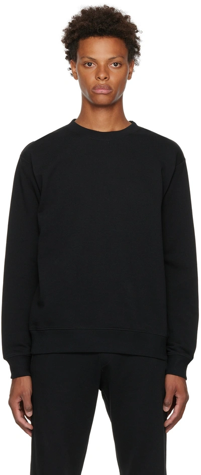 Dries Van Noten Black Cotton Sweatshirt In Nero