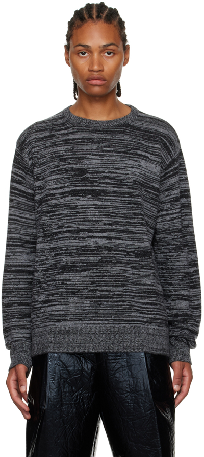 Dries Van Noten Gray Crewneck Sweater In 802 Grey