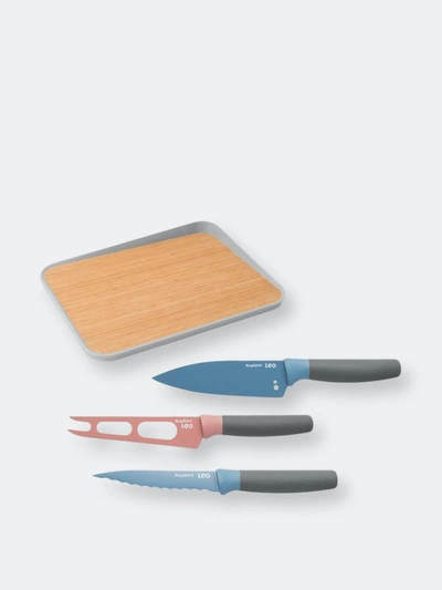 Berghoff Leo 4pc Knife Set With Cutting Board In Nocolor