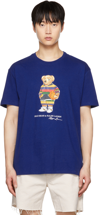 Polo Ralph Lauren Polo Bear Graphic-print Cotton-jersey T-shirt In Blue