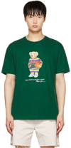 Polo Ralph Lauren Polo Bear Graphic-print Cotton-jersey T-shirt In Green