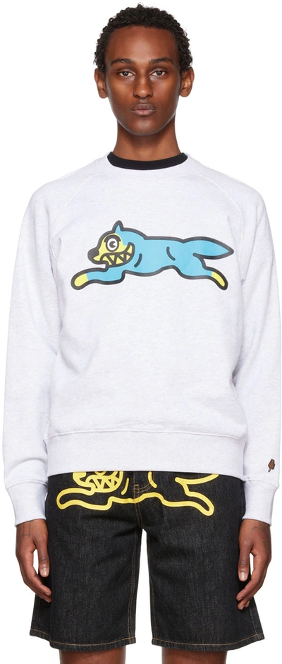 Icecream Running Dog-print Cotton-jersey Sweatshirt In Grey