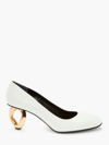 JW ANDERSON CHAIN HEEL LEATHER PUMPS