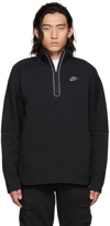 Nike Black Sportswear Half-zip Sweatshirt In Black/htr