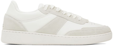 Apc Off-white Plain Sneakers In Aab White