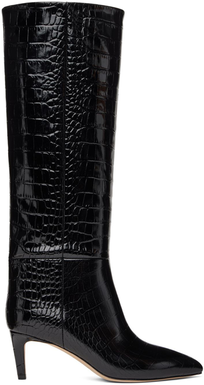 Paris Texas Stiefel Mit Kroko-effekt In Black